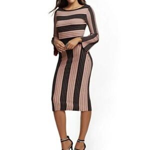 New York & Company Stripe Sweater Dress.